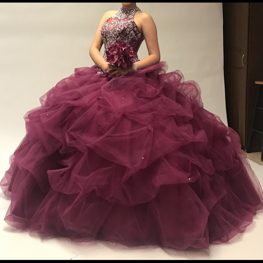Fuchsia Quinceañera Gown